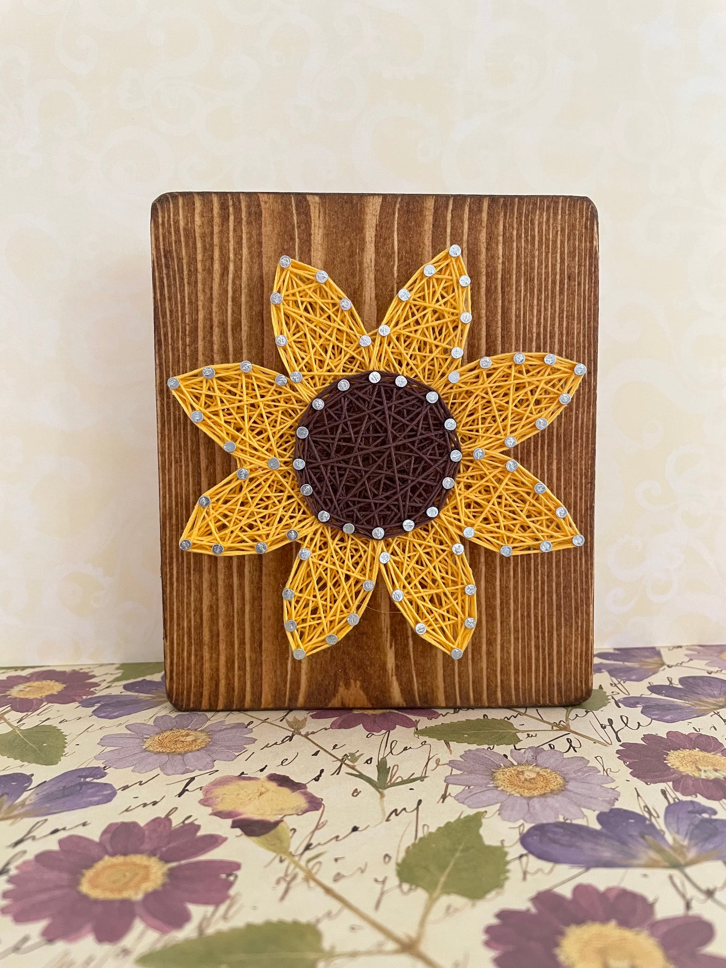 DIY Sunflower String Art Kit
